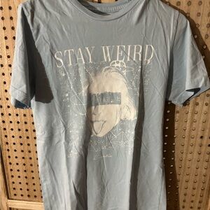 Kinetix 'Stay Weird' Graphic Tee - Light Blue